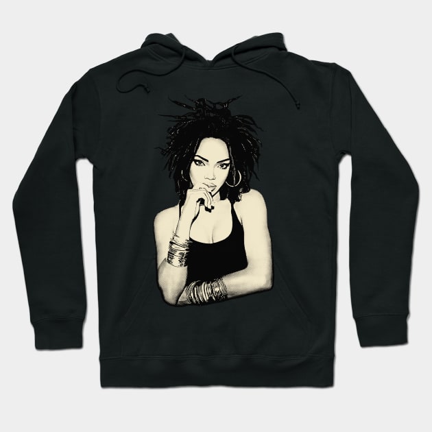 The Miseducation of Lauryn Hill Vintage Halftone Style Hoodie by Mr.FansArt